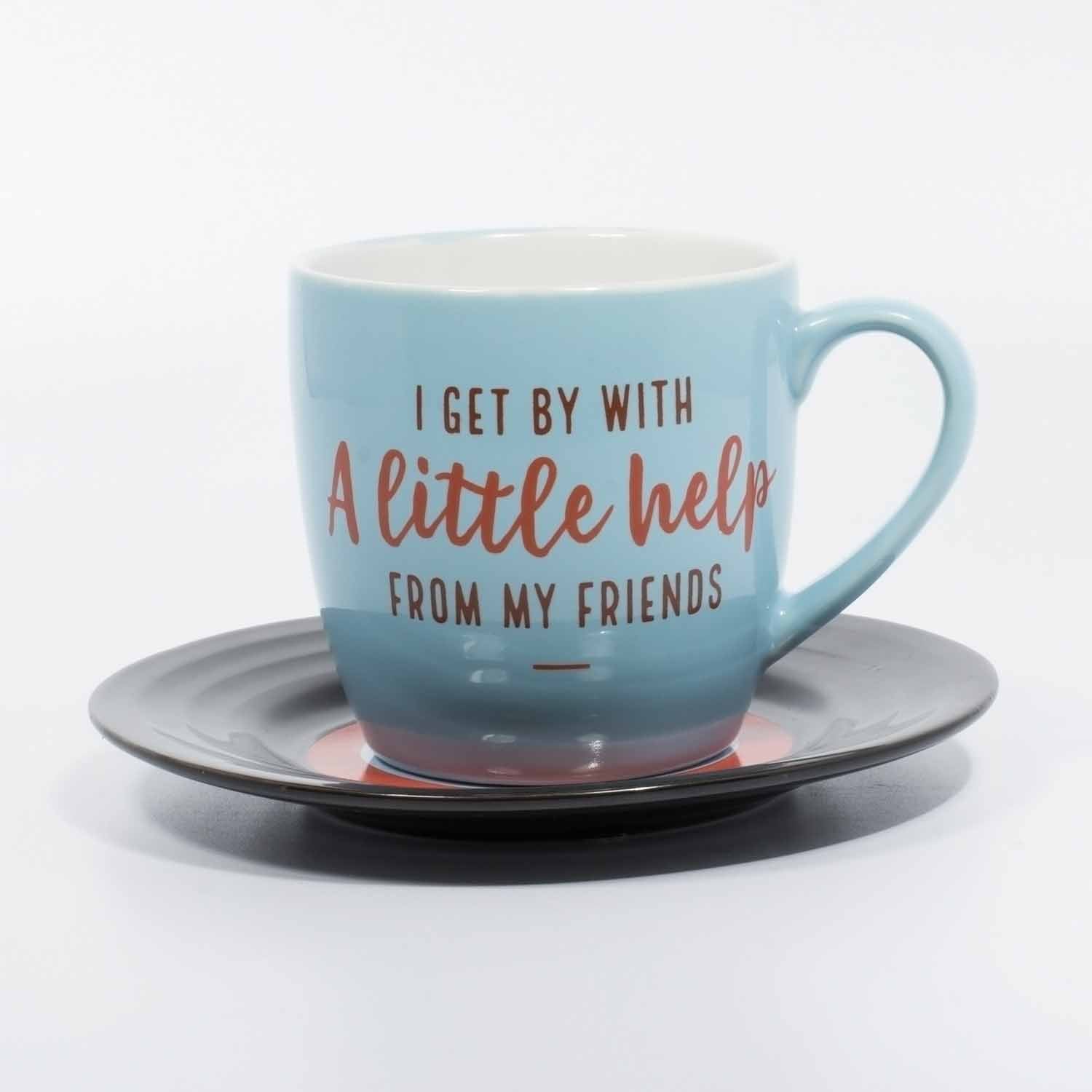 ThumbsUp! Tasse A little help 250ml blauw