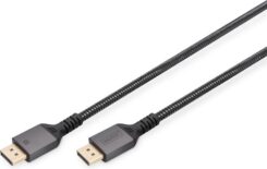 DIGITUS DisplayPort aansluitkabel 1m Aluminium 8K zwart