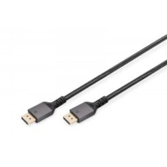 DIGITUS DisplayPort aansluitkabel 3m Aluminium 8K zwart