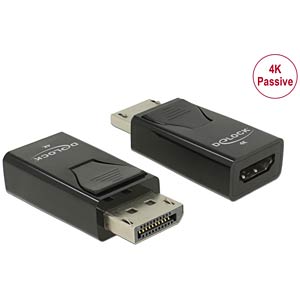 DELOCK DP 1.2 St -> HDMI Bu 4K Passiv zwart