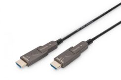DIGITUS HDMI AOC Hybrid Glasfaserkabel 4K abnehmbar 30m zwart
