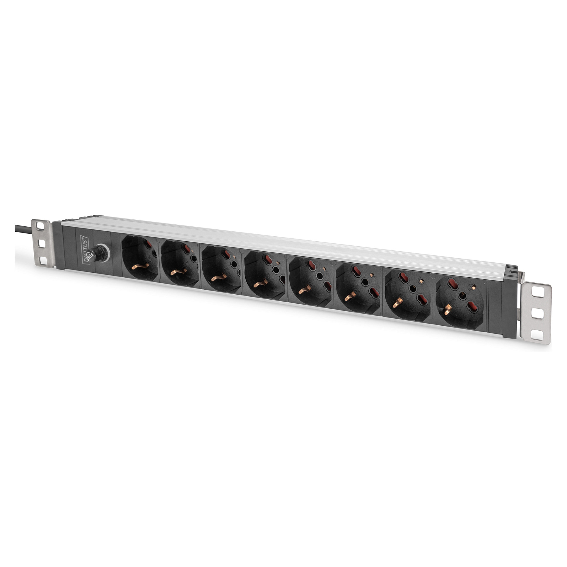 DIGITUS 8-Fach stekker omlijsting 1HE PDU, IEC C14 St. IT
