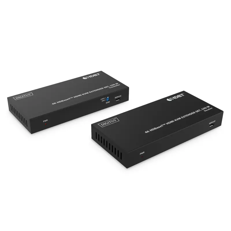 DIGITUS 4K HDBaseT HDMI KVM Extender Set USB 1.1 150m