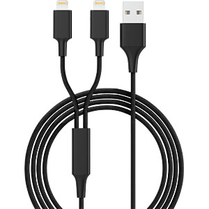 smrter Hydra DUO oplaadkabel, Type Lightning, 120cm, black retail