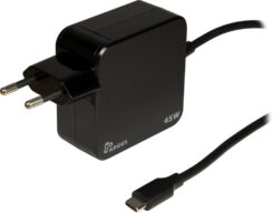 Inter-Tech stekker-voeding PD-2045 45W USB-C zwart