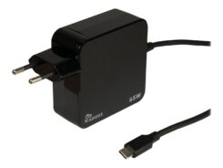 Inter-Tech stekker-voeding PD-2065 65W USB-C zwart