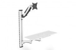 DIGITUS WAH Arbeitspl. 0-32 1TFT+TAS 2Gelenke weiß Max.8KG