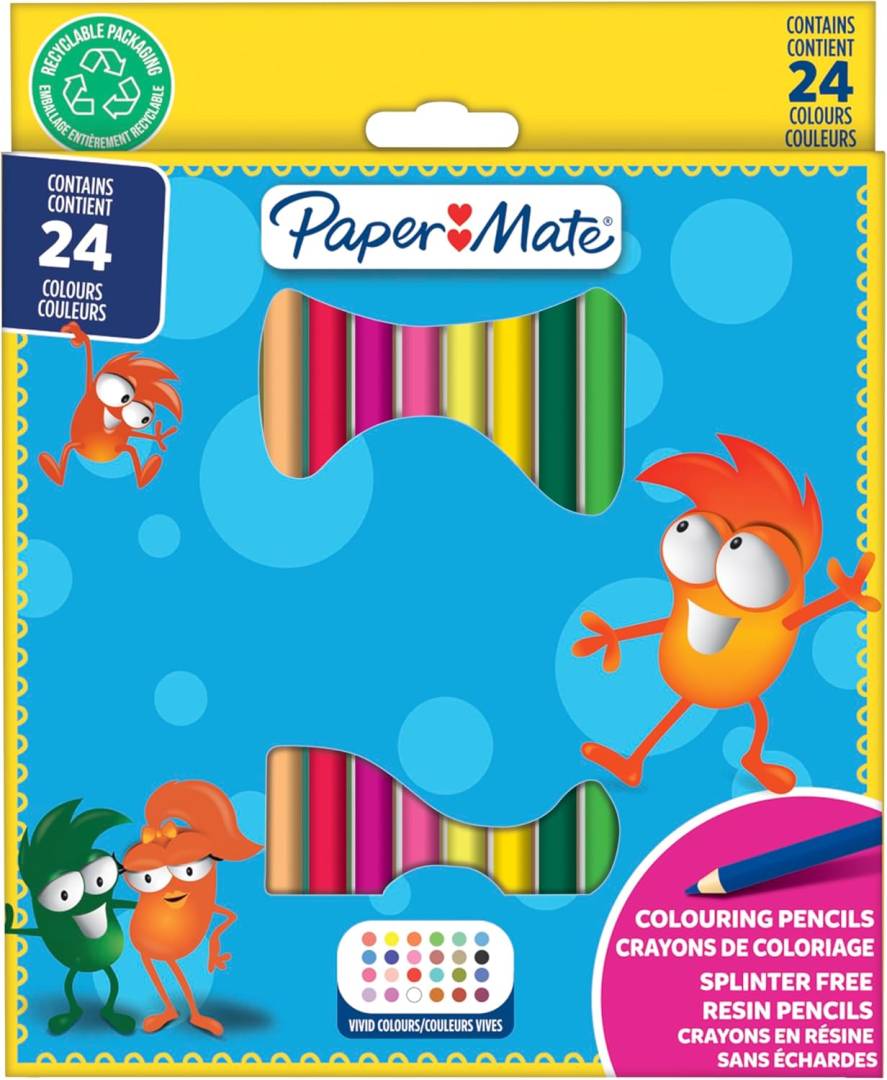 PAPER MATE kleurpotlood Kids Colouring Bunt 24er M Blister