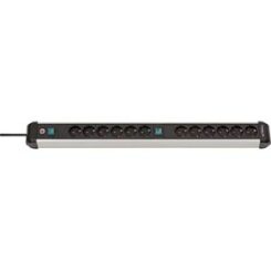 stekkerdoos stekker omlijsting Premium-ALU-Line 12fach 3m