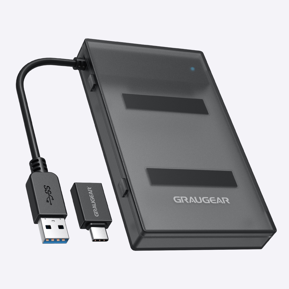 GRAUGEAR USB-A/C 3.1 Adapterkabel 2,5 SATA SSD/HDD