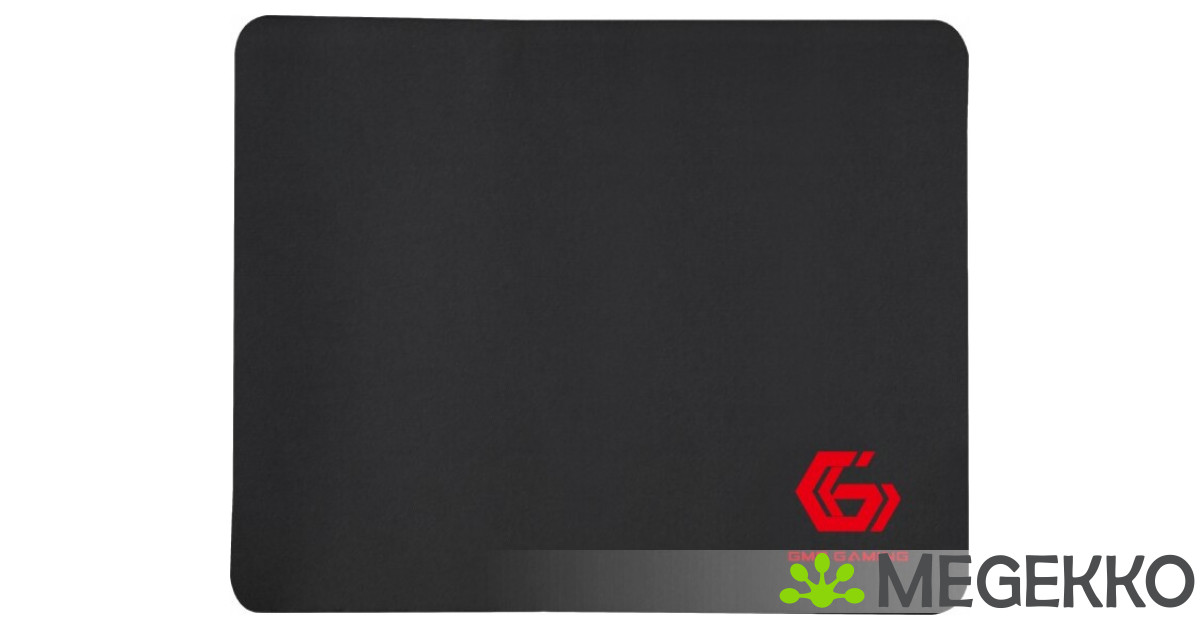 gembird muismat zwart 200x250mm rutschfeste onderkant