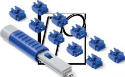 SmartKeeper Basic RJ45 Port Blocker dunkelblau 10 Stk.+Key