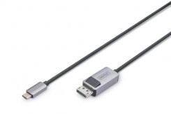 DIGITUS Kabel USB 3.0/C -> DP St/St 8K Bidirektional 3m zwart
