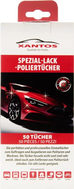 XANTOS Poliertücher 50St. weiß auf rol 28x20cm