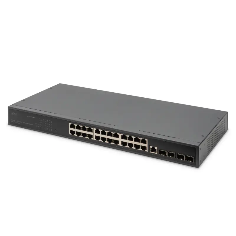 DIGITUS Switch 24-Port Gigabit zwart