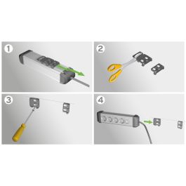 stekkerdoos Steckdosenl. Premium-Protect-Line 8-lade 3m