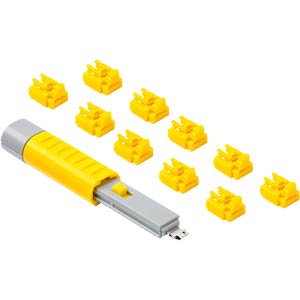 SmartKeeper Basic RJ45 Port Blocker geel 10 Stk.+Key