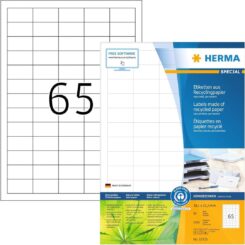 HERMA Etiketten A4 38,1x21,2 mm Rec.Blauer Engel 5200 St.