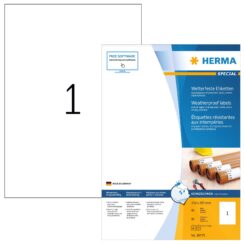 HERMA Etiketten A4 weiß 210x297 mm Papier wetterfest 80 St.