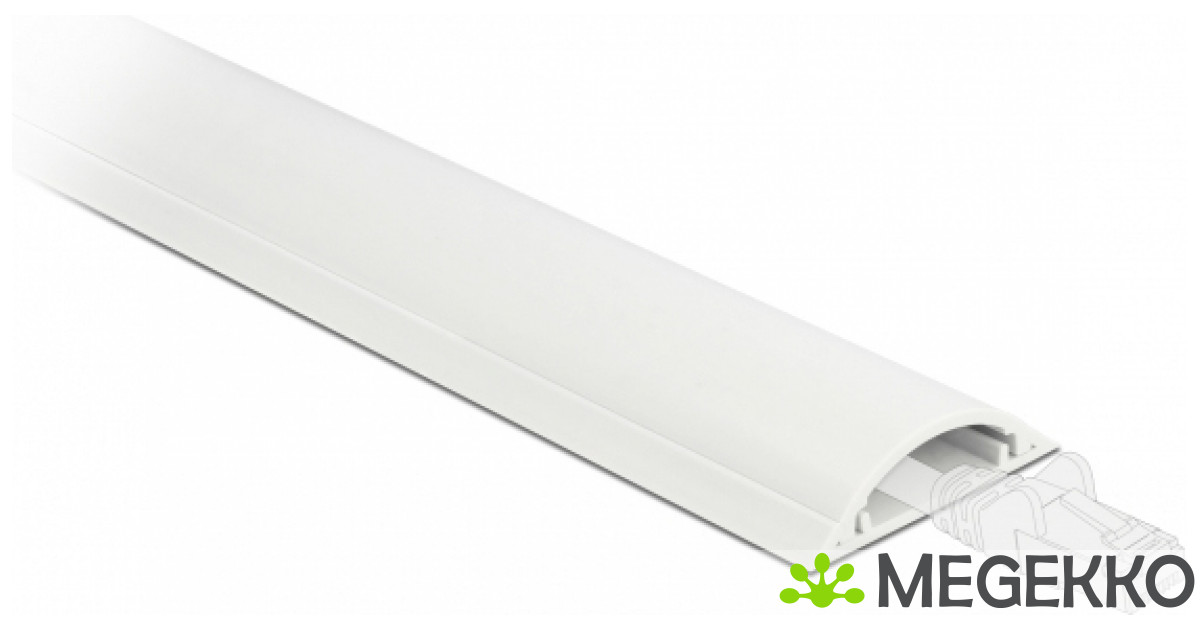 DELOCK kabelgoot zelfklevend 30 x 8 mm - lengte 1 m weiß