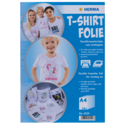 HERMA T-Shirt Folie voor helle Textilien A4 bedruckbar 10 St.