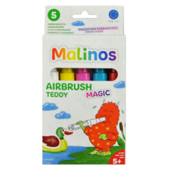 Malinos Airbrush stiften Magic Teddy 5Farben+Schablone 5+