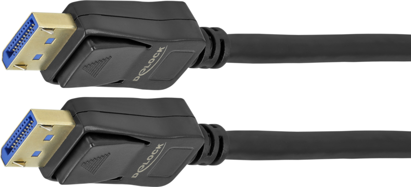 DELOCK DP Kabel 10K 60Hz 54Gbps Kunststoffgehäuse 2 m