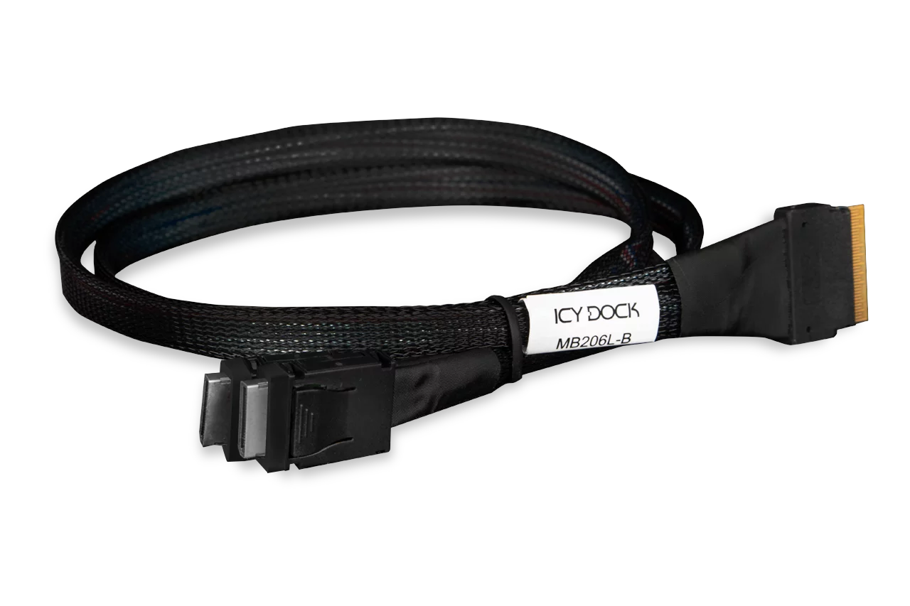 IcyDock Kabel SlimSAS 8i to 2 x OCulink 4i Cable, PCIe 4.0
