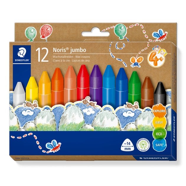 STAEDTLER Wachsmalkreide Noris jumbo 12er-Set retail