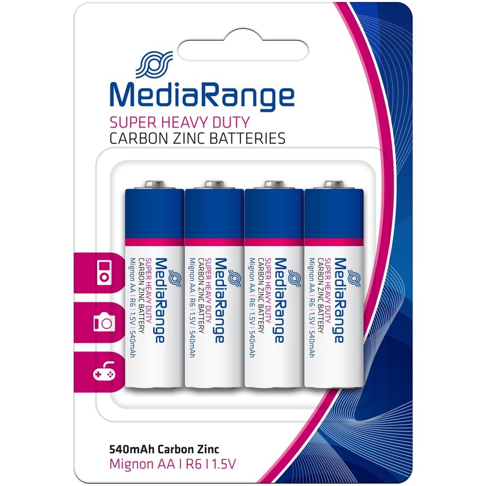 MediaRange batterij Super Heavy Duty Mignon AA/R6/1,5V 4de