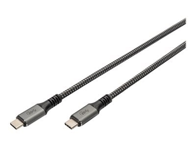 DIGITUS aansluitkabel USB4.0/C -> C 40Gbit/s 1m zwart