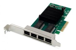 DIGITUS Netzwerkkarte 4Port RJ45 I350 4xRJ454 aansl.sse