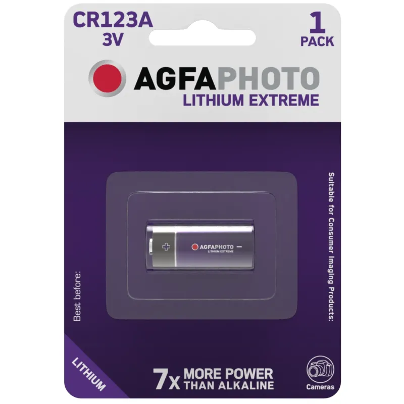 AgfaPhoto batterij Extreme Photo Lithium -3V CR123A 1St.