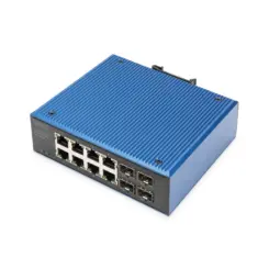 DIGITUS Switch 8+4 -Port Gigabit Ethernet PoE