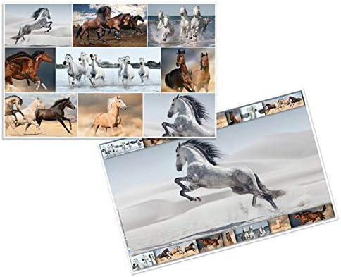 HERMA placemat Pferde 55x35 3 stuks