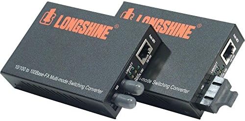 Longshine Converter 10/100TX zu 100FX MultiMode ST