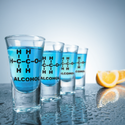 Mad Monkey - Shotgläser met Alkohol-Formel (4de Set)