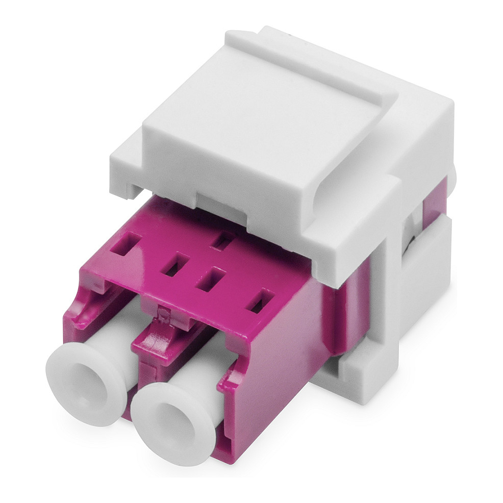 DIGITUS LWL koppeling LC/LC Multimode-OM4 Dupl.Keystone-module