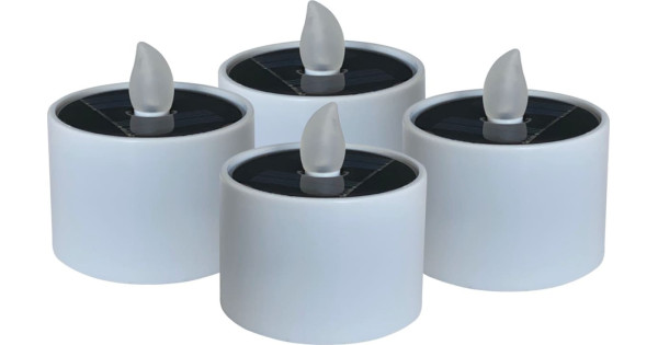 RealPower LED- Solar Teelicht STL-4, 4 stuks