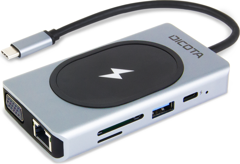 Dicota USB-C 10-in-1 Charging Hub 4K PD 100W silver
