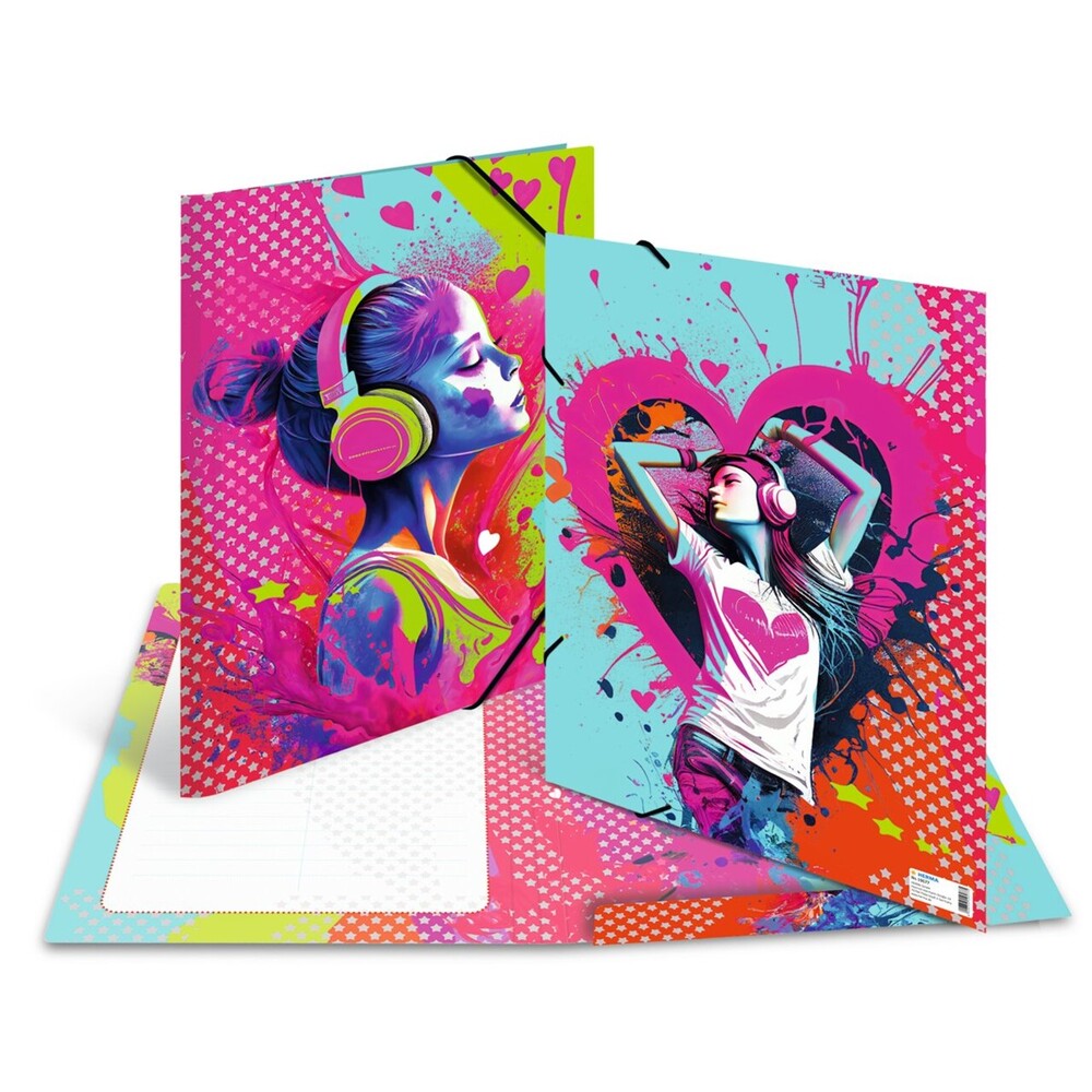 HERMA Sammelmappen A4 Karton Music Girl
