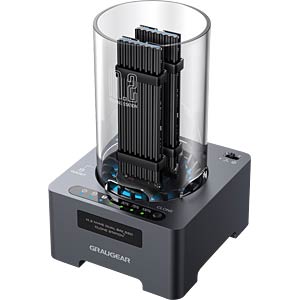 GRAUGEAR DM.2 Klone Station M.2 NVMe SSD met koeler 20Gbit