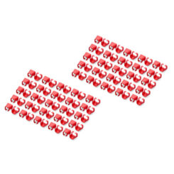 DIGITUS Farbclips voor Patchkabel RJ45 100 stuks rood