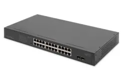 DIGITUS Switch 24-Port Gigabit Unmanaged zwart