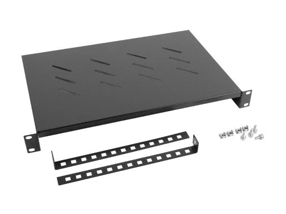 Lanberg legplanken 19 1U/483x300mm tot 25kg zwart