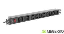 Lanberg PDU stekker omlijsting 19 2x C19 8x IEC C13 C20 2m