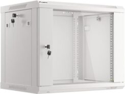 Lanberg Rack Wandbehuizing 19 9U/600X450 Glazen deur grijs