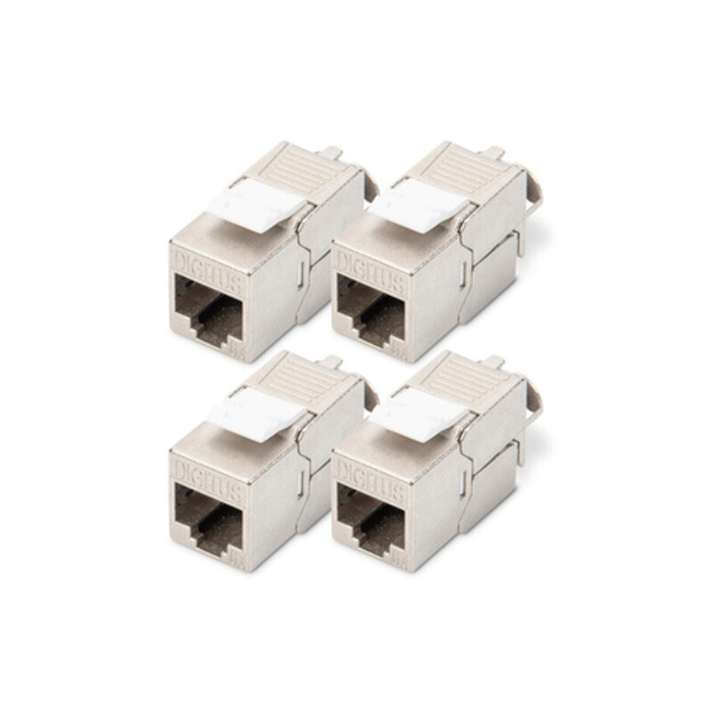 DIGITUS Keystone Jack Cat6A/RJ45->LSA afgeschermd 500MHz 4St