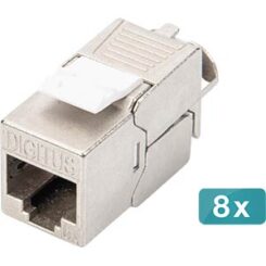 DIGITUS Keystone Jack Cat6A/RJ45->LSA afgeschermd 500MHz 8St