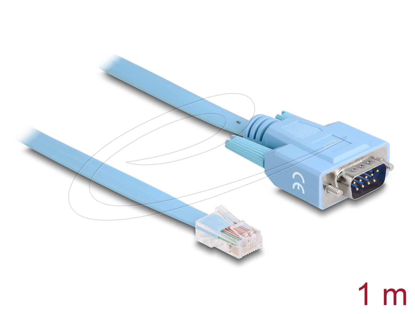 DELOCK Adapter RS-232 DB9 stekker zu 1 x Serieel RS-232 RJ45